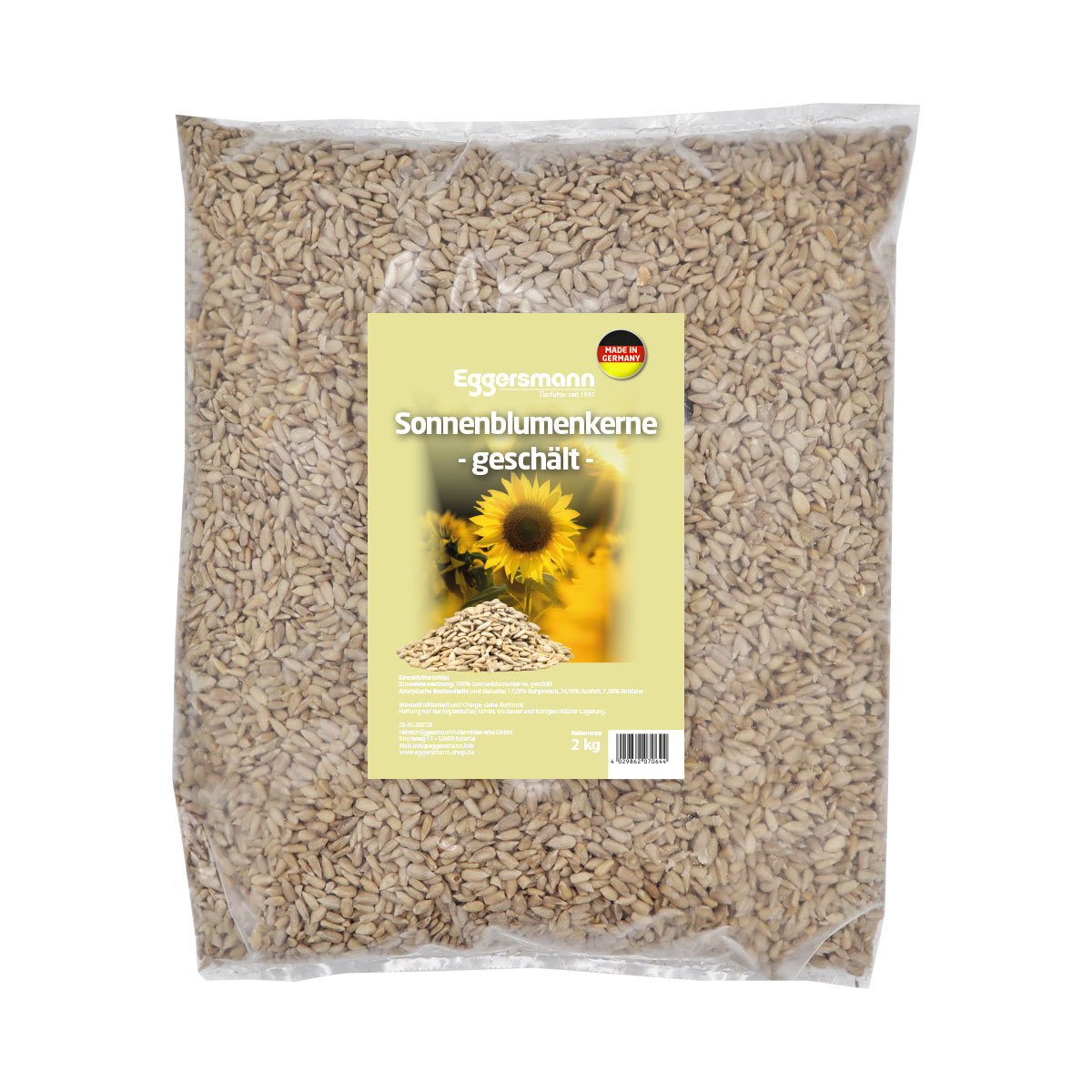 Eggersmann - Sonnenblumenkerne geschält 2 kg Beutel