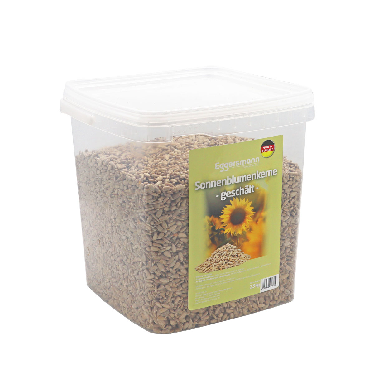 Eggersmann - Sonnenblumenkerne geschält 2,5 kg Eimer