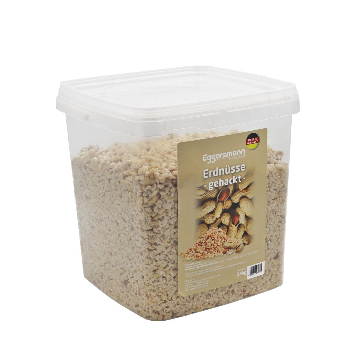 Eggersmann - Gehackte Erdnüsse 2,5 kg Eimer