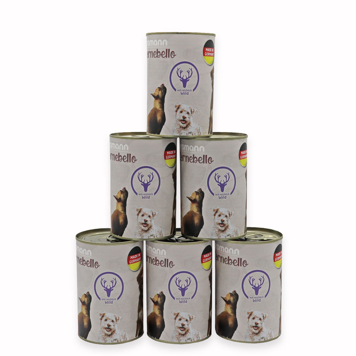 Carnebello - Nassfutter mit Wild 6 x 400g