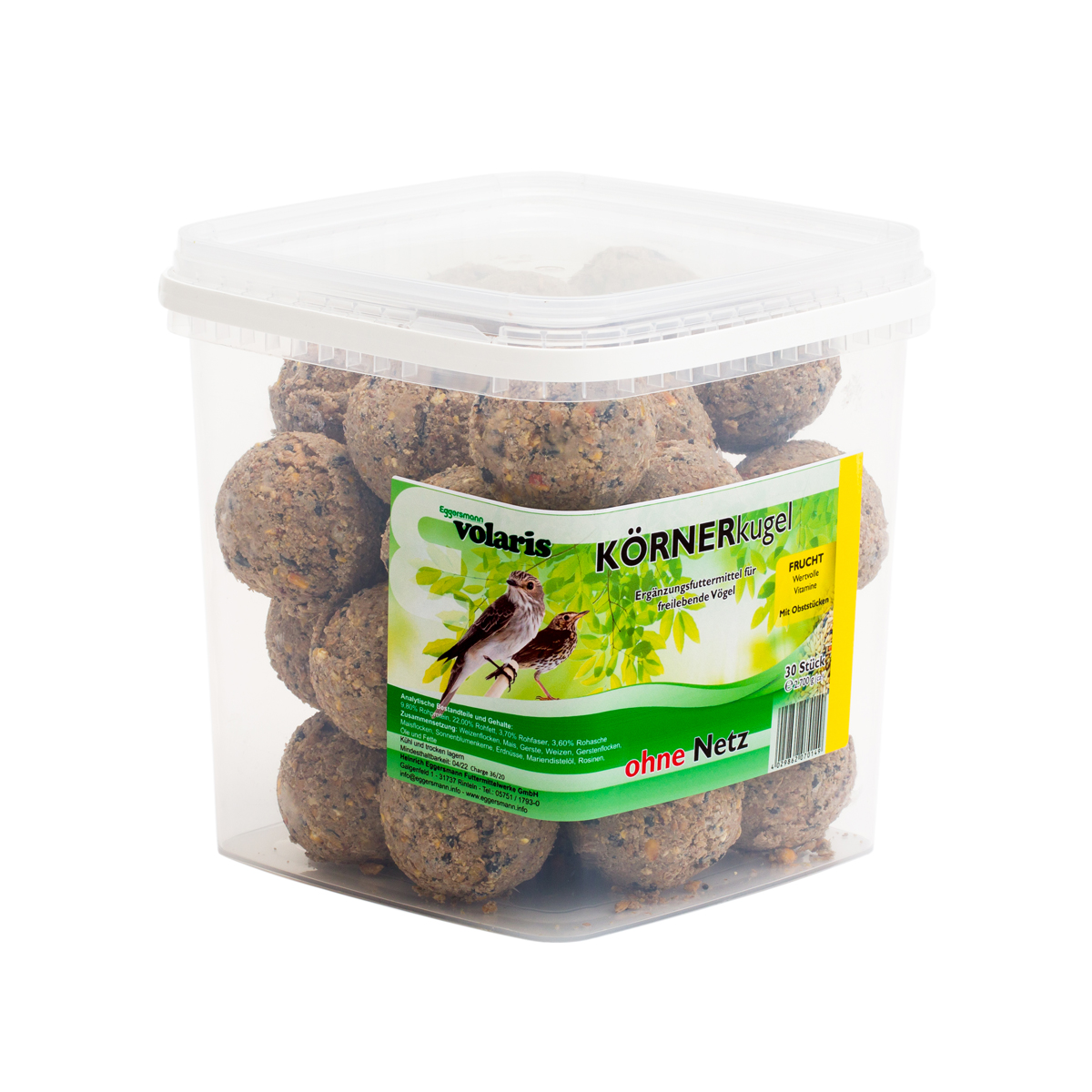 VOLARIS_KOERNERKUGEL_FRUCHT_OHNE_NETZ_8003_524_ 30STK. EIMER